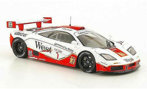 McLaren F1 GTR GTR 1/43 IXO No.1 West - Castrol T.Bscher / P.Kox 4h Spa 1996 coche miniatura