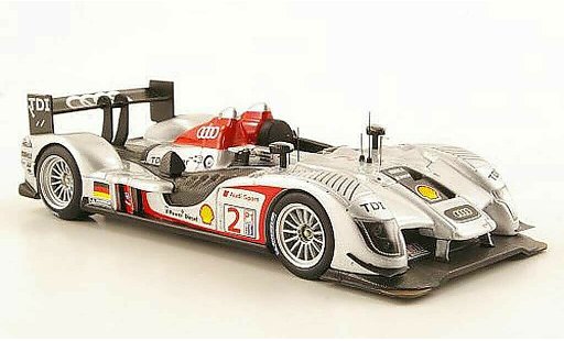 Audi R15 course 1/43 IXO 2009 TDI No.2 A.McNish / T.Kristensen / R.Capello Sebring coche miniatura