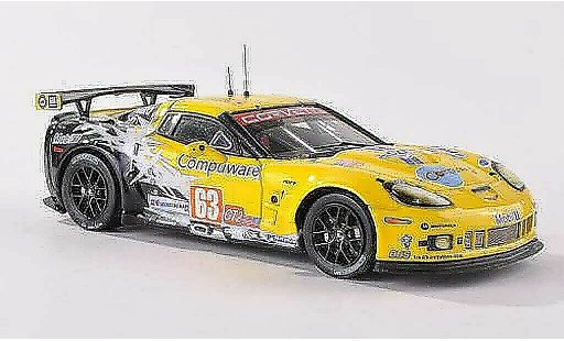 Chevrolet Corvette ZR1 1/43 IXO C6 No.63 Team Chevy LMGT2 24h Le Mans 2010 J.Magnussen/J.O'Connell/A.Garcia coche miniatura