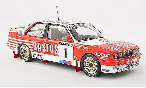 Bmw M3 course 1/43 IXO E30 No.1 Bastos Boucles de Spa 1988 P.Snijers/gris.Colebunders coche miniatura
