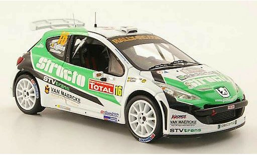 Peugeot 207 S2000 1/43 IXO No.16 Structo IRC Rally Ypern 2009 coche miniatura