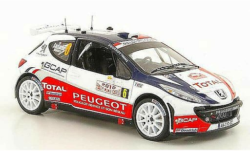 Peugeot 207 S2000 1/43 IXO No.6 S.Sarrazin / J.-J.Renucci Rally Monte Carlo 2010 coche miniatura