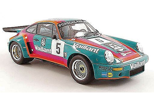 Porsche 911 RSR 1/18 Spark 3.0 No.5 Vaillant B.Wollek DRM 1975 coche miniatura