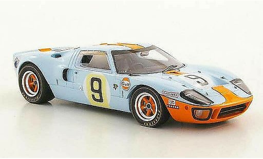 Ford GT40 Mk I 1/43 Spark GT 40 No.9 Gulf P.Rodriguez / L.Bianchi ganadorfahrzeug 24h Le Mans 1968 coche miniatura