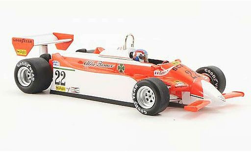 Alfa Romeo 179 179 1/43 Spark 1980 No.22 Marlboro P.Depailler GP Monaco 1980 coche miniatura