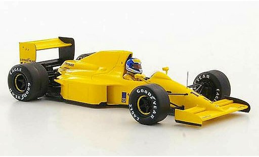 Lotus F1 1990 1/43 Spark 102 No.11 Camel D.Warwick GP Belgien coche miniatura