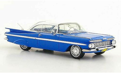 Chevrolet Impala Coupe 1/43 Spark 1959 azul/blanco coche miniatura
