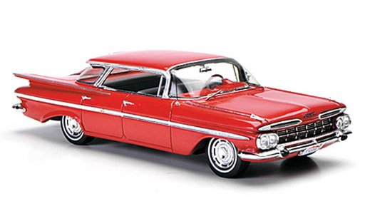 Chevrolet Impala Sedan 1/43 Spark 1959 Four Window rojo coche miniatura