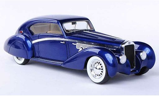 Delage D8-120 Cabriolet 1/43 Spark Letourneur azul 1938 coche miniatura