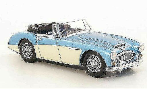 Austin Healey 3000 roadster 1/43 Spark MKIII (BJ8) azul/beige Strassenversion RHD 1965 coche miniatura