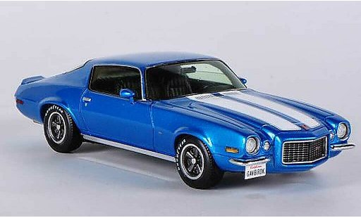 Chevrolet Camaro Z28 1/43 Spark azul/blanco 1970 coche miniatura