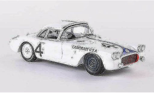 Chevrolet Corvette course 1/43 Spark C1 No.4 L.Lilley/F.Gamble 24h Le Mans 1960 coche miniatura