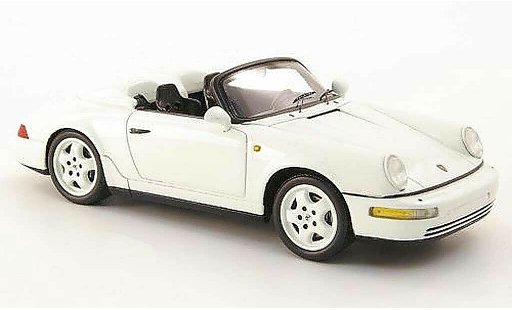 Porsche 911 Speedster 1/43 Spark 964 blanco 1 coche miniatura