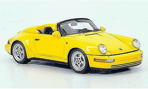 Porsche 911 Turbo 1/43 Spark 964 Speedster Turbolook amarillo 1 coche miniatura