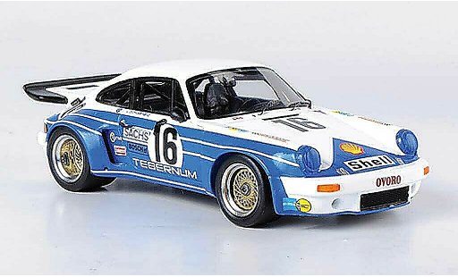 Porsche 911 RSR 1/43 Spark Carrera No.16 Tebernum 24h Le Mans 1975 C.Schickentanz/H.Bertrams coche miniatura