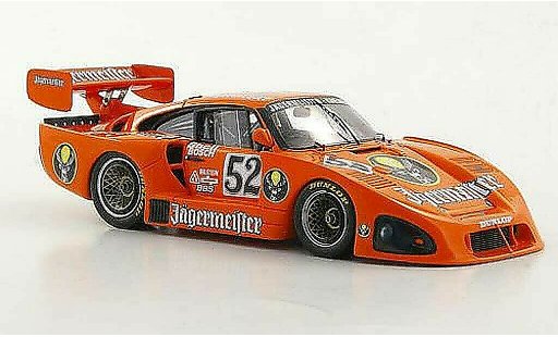 Porsche 935 1981 1/43 Spark K4 No.52 Jagermeister DRM Zolder coche miniatura