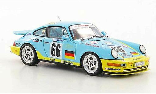Porsche 911 RS 1/43 Spark 964 Carrera No.66 G.Spreng / F.Muller / S.Angelastri 24h Le Mans 1 coche miniatura