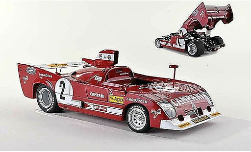 Alfa Romeo 33.3 tt12 1/43 Autoart 1975 TT 12 No.2 Campari 1000km Spa Francorchamps Pescarolo/Bell coche miniatura