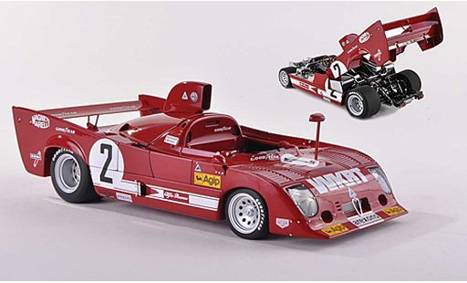 Alfa Romeo 33.3 tt12 1/43 Autoart 1975 TT 12 No.2 WKRT 1000km Monza Merzario/Lafitte coche miniatura