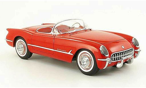 Chevrolet Corvette Convertible 1/18 Autoart C1 rojo 1954 coche miniatura
