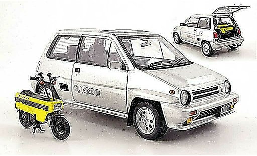 Honda City Turbo 1/18 Autoart II gris metallisee RHD 1983 coche miniatura
