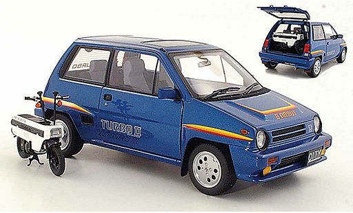 Honda City Turbo 1/18 Autoart II azul 1983 coche miniatura