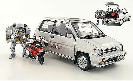 Honda City Turbo 1/18 Autoart II gris metallisee 1983 coche miniatura