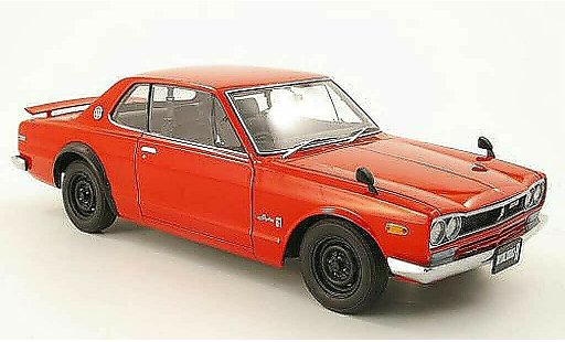 Nissan Skyline 2000 1/18 Autoart gt-r (kpgc 10) rojo 1969 coche miniatura