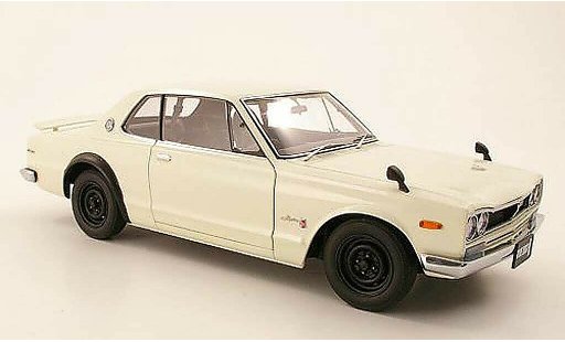 Nissan Skyline 2000 1/18 Autoart GTR (KPGC 10) blanco RHD 1969 coche miniatura