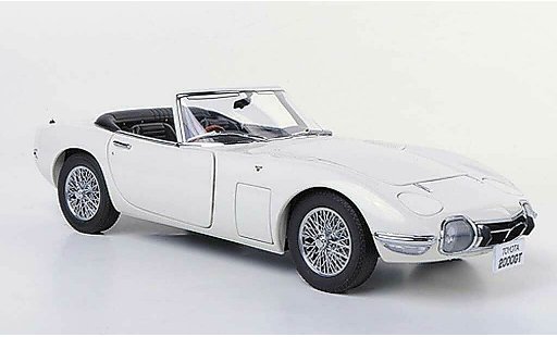 Toyota 2000 GT Cabriolet 1/18 Autoart Descapotable blanco RHD 1967 coche miniatura
