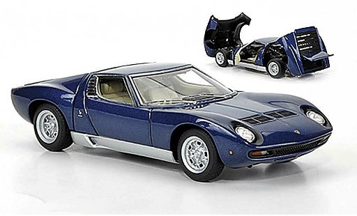 Lamborghini Miura SV 1/43 Autoart azul 1971 coche miniatura
