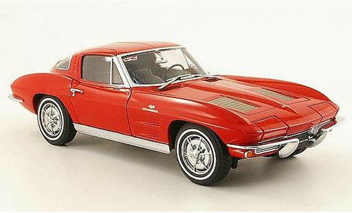 Chevrolet Corvette Coupe 1/18 Autoart C2 rojo 1963 coche miniatura