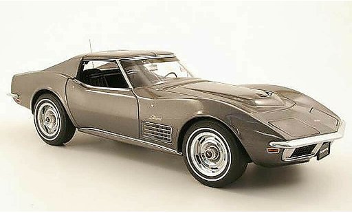 Chevrolet Corvette Coupe 1/18 Autoart C3 gris 1970 coche miniatura