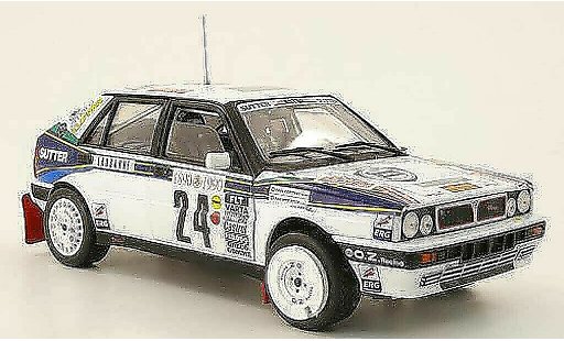 Lancia Delta HF Integrale 1/18 Sun Star no.24 lucky strike rallye monte carlo 1990 p.roux / p.corthay coche miniatura