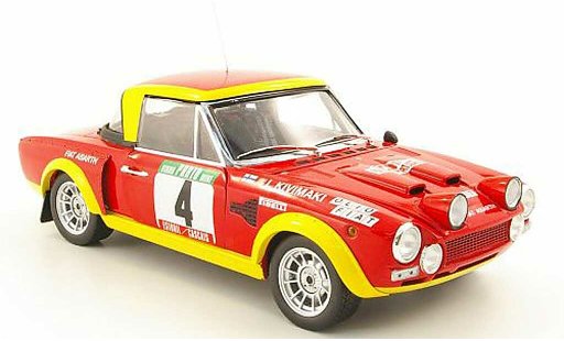Fiat 124 Abarth 1/18 Sun Star no.4 olio fiat rallye portugal 1975 coche miniatura