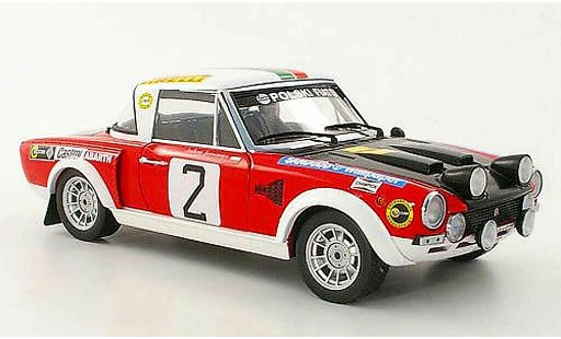 Fiat 124 Abarth 1/18 Sun Star No.2 A.Jaroszewicz / R.Zyszkowski Rally Warszawski 1974 coche miniatura