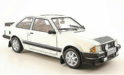 Ford Escort RS 1600i 1/18 Sun Star blanc 1984 coche miniatura
