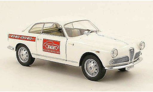 Alfa Romeo Giulietta sprint 1/18 Mini Miniera blanco 100 jahre alfa romeo bialberoclub 1965 coche miniatura