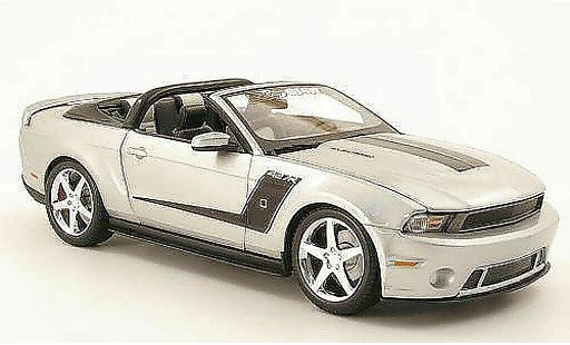 Ford Mustang Convertible 1/18 Maisto roush 427r gris metallisee/negro coche miniatura