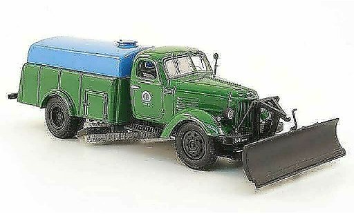 Zil 164 Base 1/43 DIP Models A/PM-10 Strassenreiniverdeg-Winter verde/azul coche miniatura