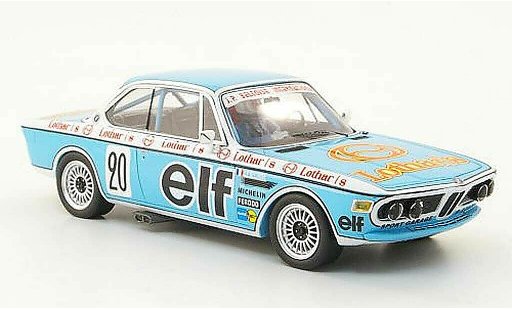 Bmw 3.0 CSL 1/43 Spark No.20 Lothar/8 Produktionswagenmeisterschaft 1976 coche miniatura