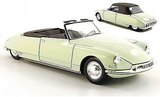 Citroen DS 19 1/18 Norev Descapotable verde 1961 coche miniatura