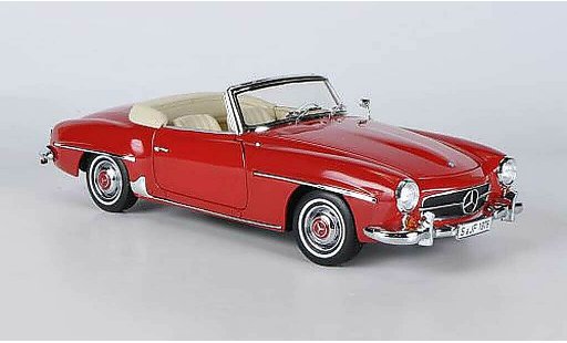 Mercedes 190 Base 1/18 Norev rojo 1957 coche miniatura