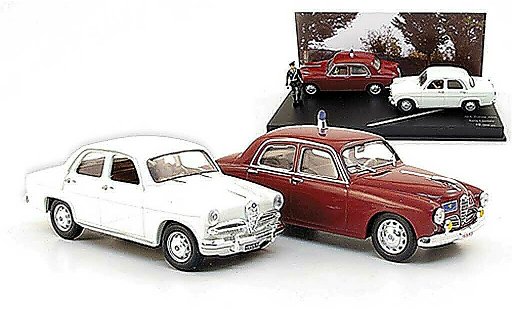 Alfa Romeo 1900 berlina 1/43 Rio Polic&iacute;a y Giulietta plus Figur 1956 coche miniatura