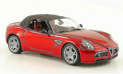 Alfa Romeo 8C spider 1/43 M4 rojo Softtop 2010 coche miniatura