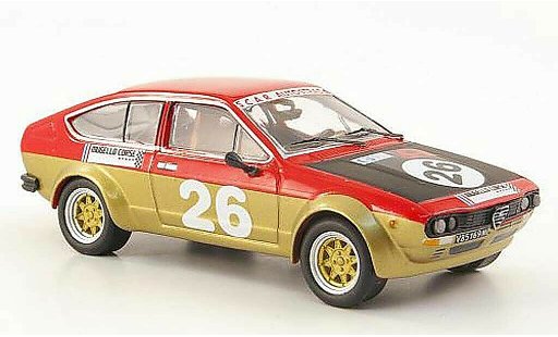 Alfa Romeo Alfetta gtv 2.0 1/43 M4 V No.26 Belli/Ciardi Vallelunga 1976 coche miniatura