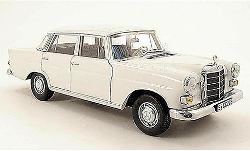 Mercedes 200 Base 1/18 Norev (W110) blanco coche miniatura