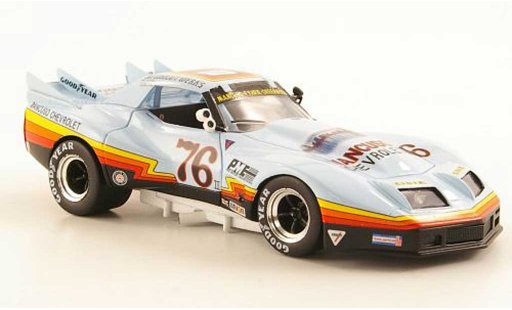 Chevrolet Corvette course 1/43 Bizarre C3 Mancuso No.76 Watkins Glen IMSA 1977 coche miniatura