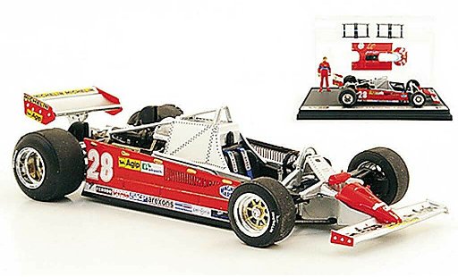 Ferrari 126 CK 1/43 Brumm Turbo No.28 D.Pironi GP Monaco coche miniatura
