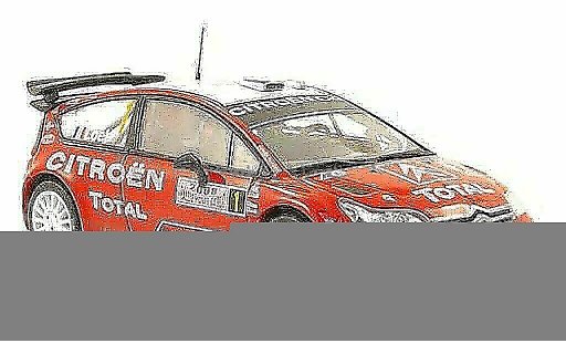 Citroen C4 WRC 2008 1/43 Hachette No.1 Total Rally Monte Carlo coche miniatura